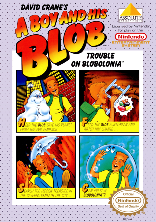 David Crane's A Boy and His Blob - Trouble on Blobolonia (USA) box art